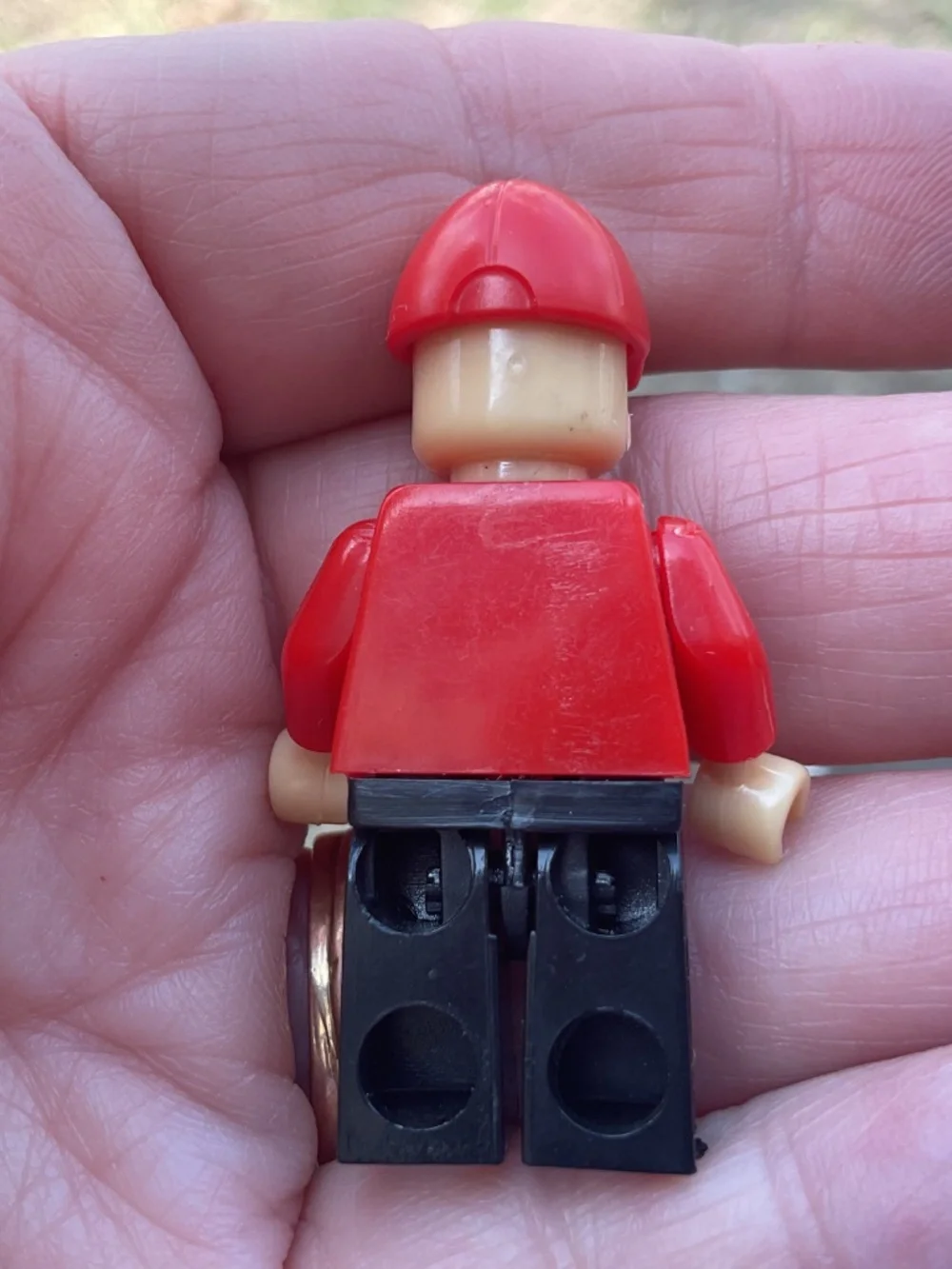 LEGO Red Firefighter Minifigure with Black Legs